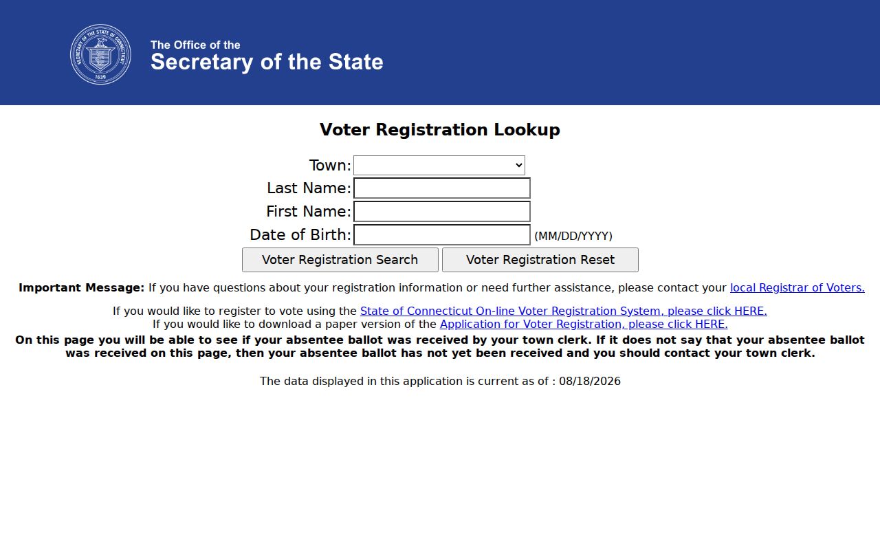 Wallingford residents directory Connecticut voter lookup